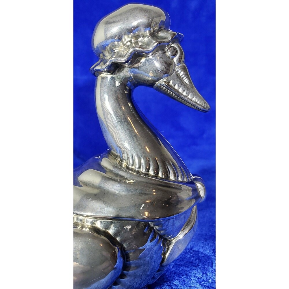 Vintage Godinger Mother Goose Metal Silver Plated Coin Savings Bank - Picture 7 of 12